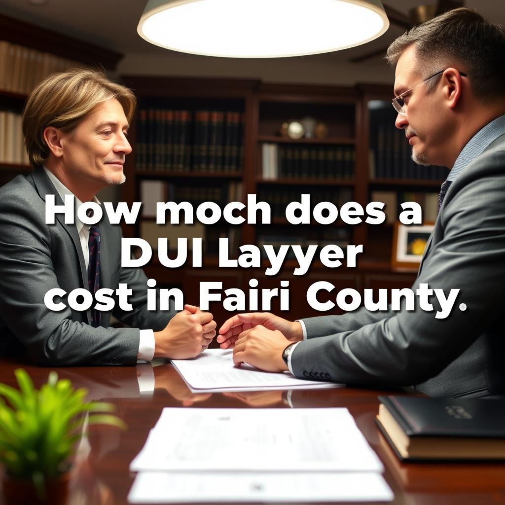 How much does a DUI lawyer cost in Fairfax County